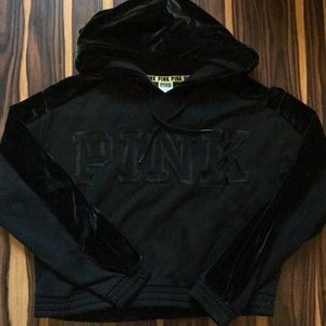 NWOT VS Pink crop hoodie
